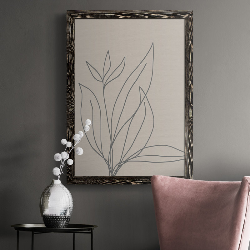 Neutral Lines I, reproduction d'art sur toile, Noir, H 43,5 po x l 31,5 po x P 1 po