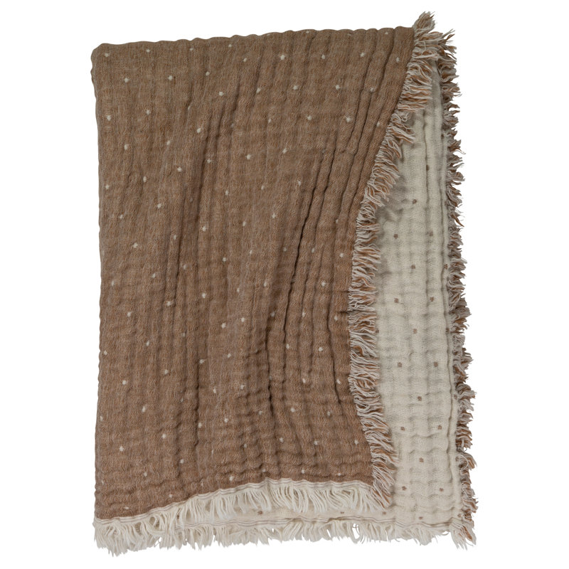 Jeté Cozi, Brun/beige