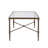 Madison Park Signature Porter 44" W Porter Rectangular Coffee Table with Glass Top and Metal Frame
