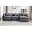 Canapé modulaire d'extérieur 112,2 po en L chenille
