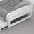 Slat Headboard Design Bed with Drawers-832207460