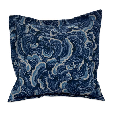 Geometric Cotton Blend Reversible Pillow Cover