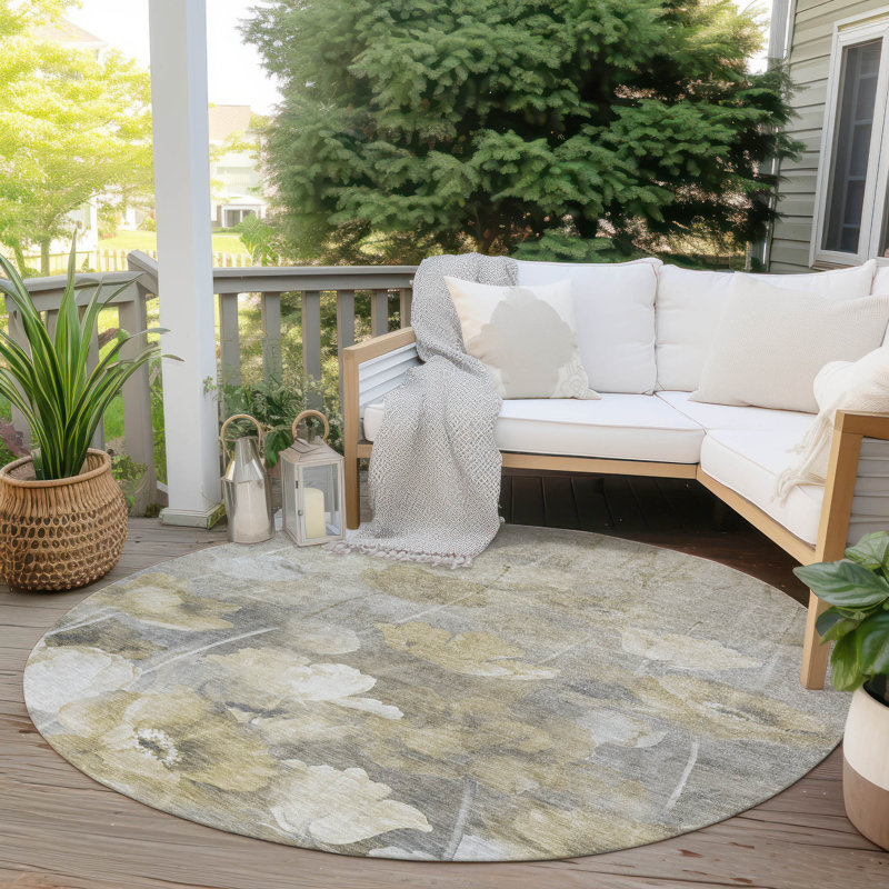Khiri Floral Rug, Round 8'