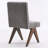 Turfed Linen Upholstered Dining Chair Armless Parsons Side Chair With Solid Wood Legs-109248746