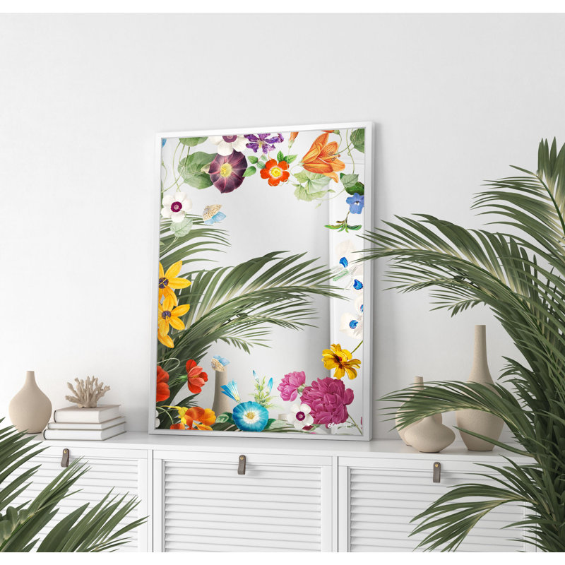 Spring In Animals Framed Mirror by Oliver Gal, Black