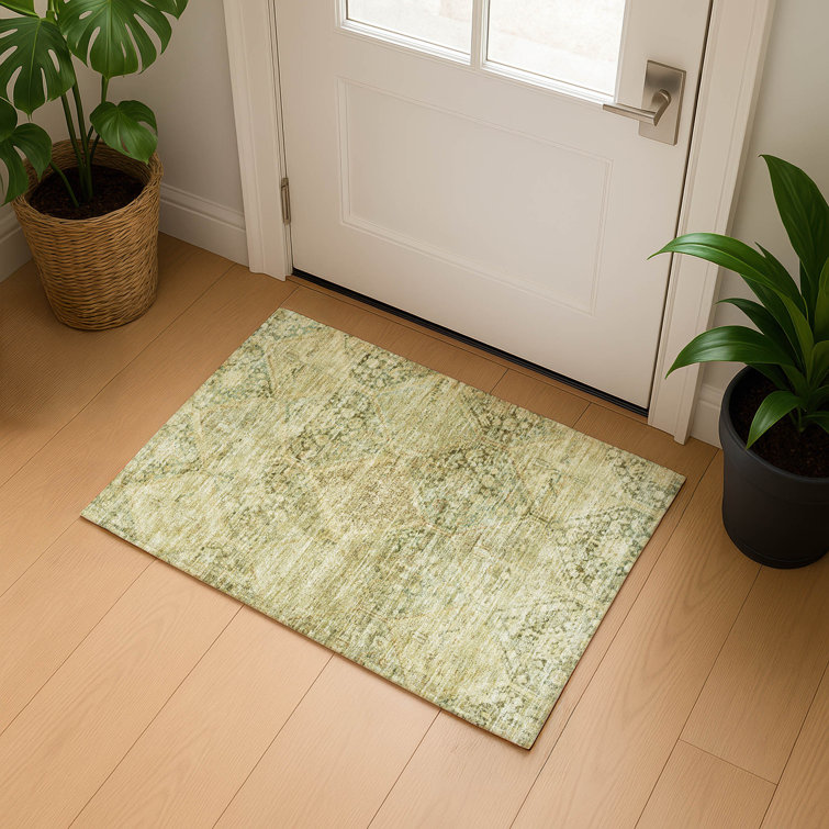 Premium Machine Washable Bucz AMF1745 Geometric Rug