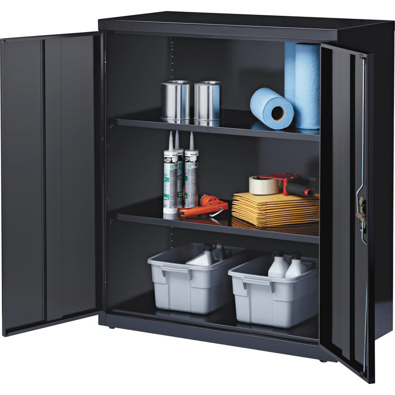 Armoires de rangement noires Pabel Series, Noir