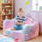 2-In-1 Comfy Couch, Glow In The Dark Floor Bed,  Modular Convertible Sofa Furniture, Foldable Chair Sofa For Playroom-1368307333