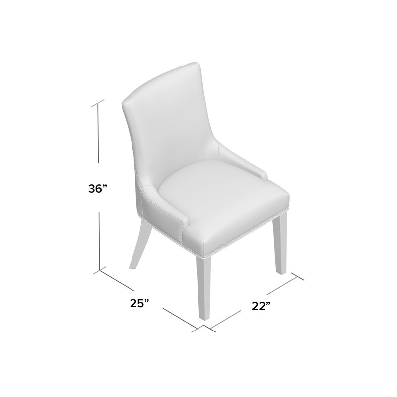 Chaise de salle à manger (une seule chaise) rembourrée en tissu Porch & Den Helen par Modway, Herbe de blé, 1