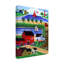 «Seaside Village» par Cheryl Bartley, reproduction sur toile tendue-32715340