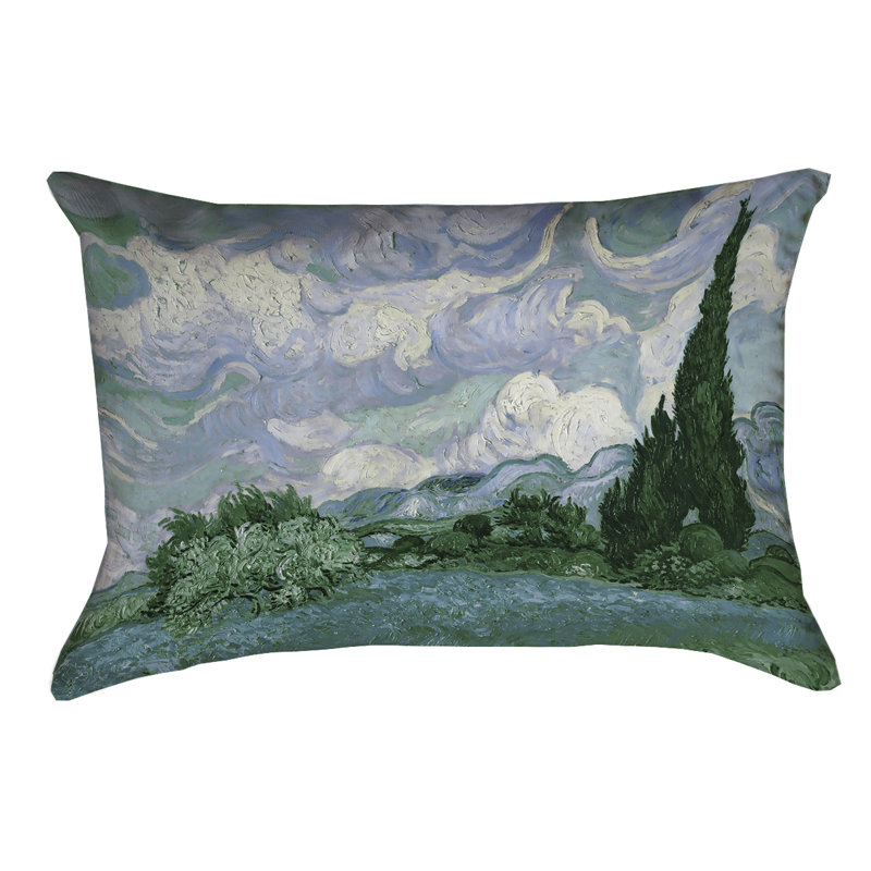 Housse de coussin Vincent Van Gogh, Bleu / vert