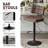  Swivel Adjustable Height Bar Stool ,Counter Height Bar Stools Set of 2, Fabric Upholstered Counter Barstools with Backrest for Kitchen Island, Home Bar,Brown-123406825