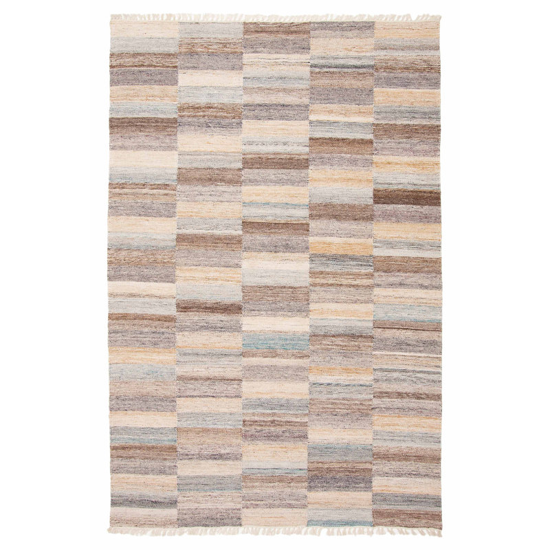 Tapis unique kilim gris 5 pi 1 po x 8 pi 0 po One Of A Kind Ankara