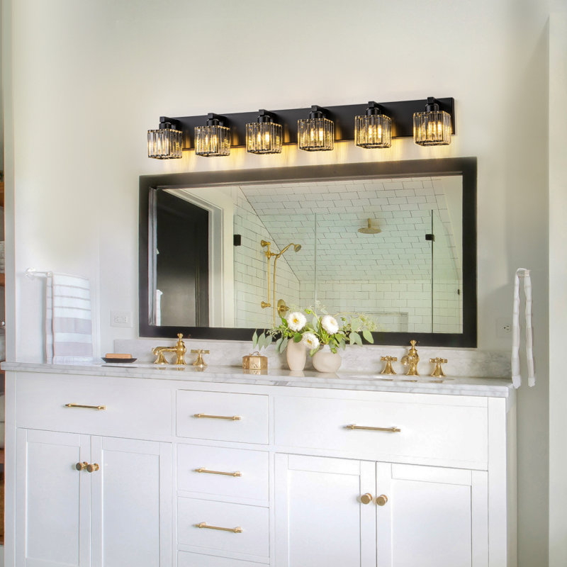 Paislyn Dimmable Vanity Light, 6, Matte Black