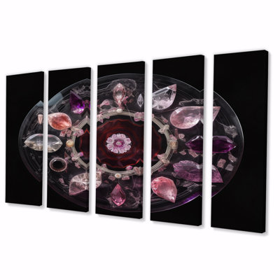 Third Eye Chakra Symbol II - Christianism Canvas Print - 5 Equal Panels