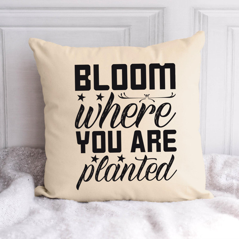 Amour de jardin - Citation amusante 464 - Coussin décoratif inclus, H 18 po x l 18 po