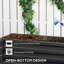Lit de jardin surélevé en métal 4 pi x 3,5 pi Najlaim