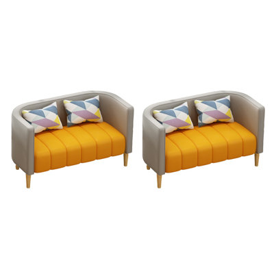 Restaurant Coffee Shop Bar Bakery Modern Bench Faux Leather Upholstered Bench