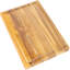 Grande planche à découper réversible à grain de bois d'acacia fabriqué à la main l 18 po x P 12 po Eldridge-130298212-130298213