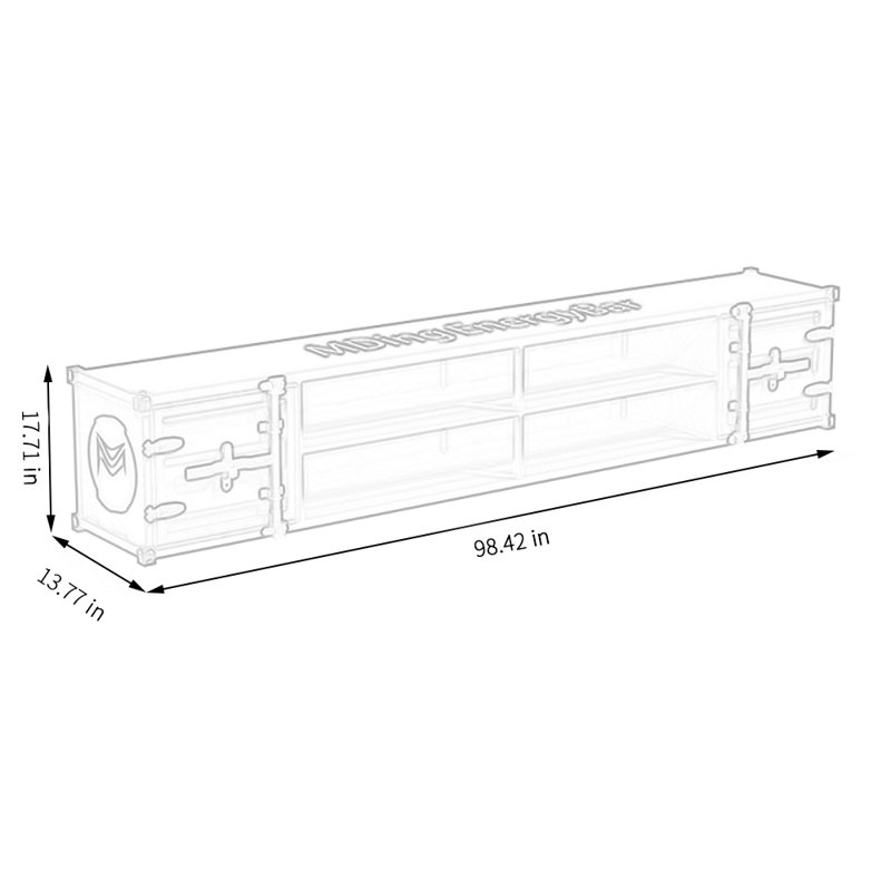 Crédence de rangement l 98,42 po Kadia