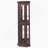 Lighted Corner Glass Display Cabinet With Adjustable Shelves And Anti - Tipping Device, Ideal For Showcasing Collectibles And Decor-841363085