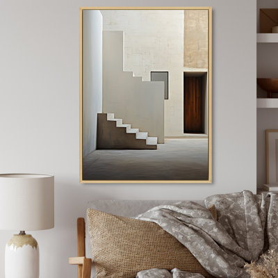 " Minimalism Emphasizes Simplicity Stairs I "