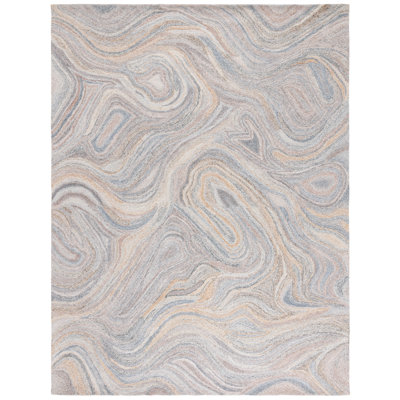 Tapis abstrait touffeté à la main Parchette