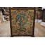 Antique Needlepoint Small Scatter Size Wool & Silk Yellow Rug