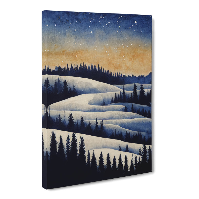 CAN-V0523-2803X Winter Forest Vol.6 - Wrapped Canvas Print, 60cm H x 40cm W x 3cm D