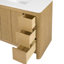 Meuble-lavabo simple 42 po avec plateau en quartz Raye