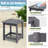 Denarrius Adirondack Outdoor Side Table ,HDPE Patio Table with Easy Maintenance and Weather resistance-1978008802