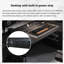 Bureau d'ordinateur à hauteur réglable noir avec panneau perforé Gaming Style | Poste de travail intelligent-2136923031