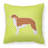 Borzoi Square Indoor/Outdoor Throw Pillow-550975398-550975417