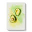 Avocado Split in Abstract - Wrapped Canvas-55316490