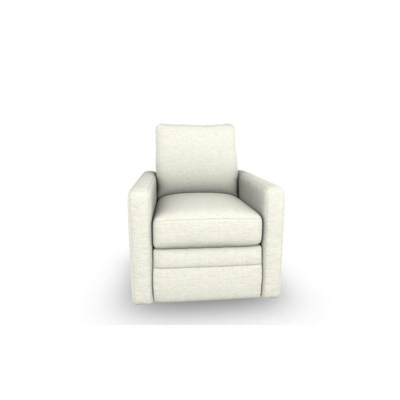 Swivel Barrel Recliner, Snow