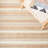 Grice Hand Woven Jute/Wool Striped Rug in Natural/Ivory-62679023