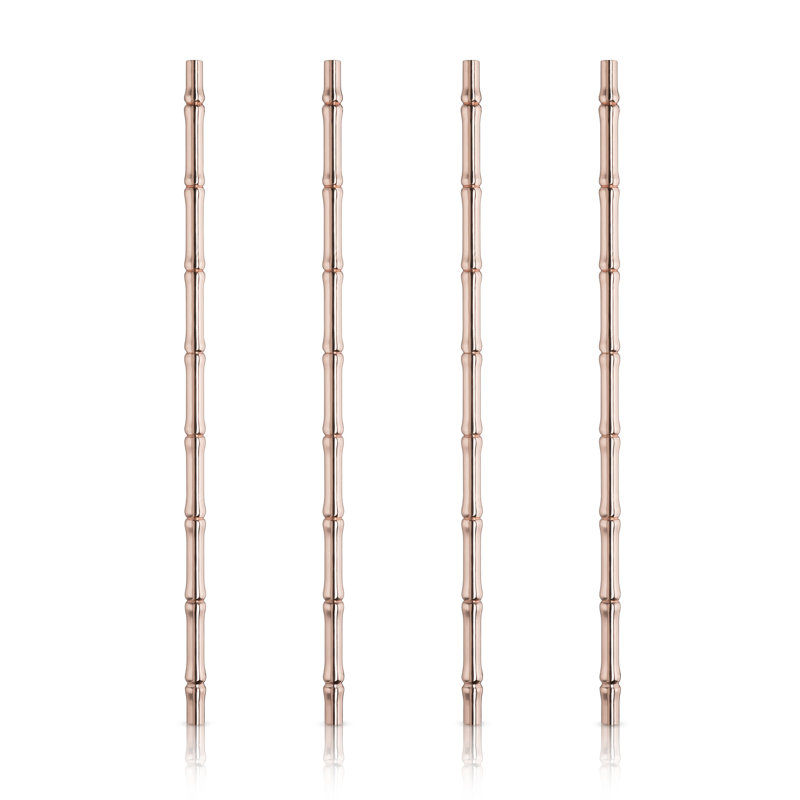 Pacific Bamboo Straws in Copper