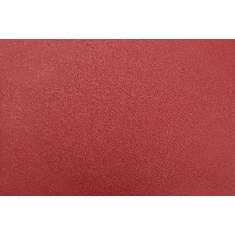 Faux Leather L-Shaped Sectional Left Hand Facing, Red Faux Leather, Left Hand Facing