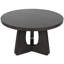 Nobuko Round Mahogany Wood Dining Table-27088617