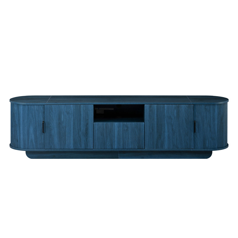 Meuble télé 79 po avec tablette ouverte, Marine