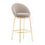 Tabouret de bar intérieur rembourré en métal, cadre et ensemble de revêtement, ensemble de 2-907010831