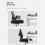 Fauteuil de bureau pivotant à hauteur réglable avec support en bois-1191918049