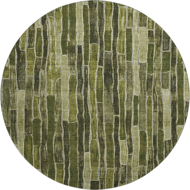 Premium Machine Washable Kumbhar AMF1301 Stripes Rug