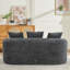Causeuse courbée, petit canapé en chenille avec 3 coussins, canapé profond pour appartement, salon, aucun assemblage requis-64408602