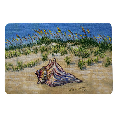 Tapis d'extérieur antidérapant Boykins Conch Found 26 po x 18 po