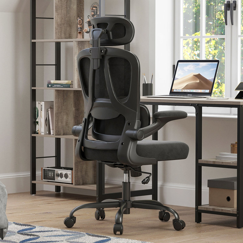 Ergonomic Office Chair, Desk Chair With Headrest And Lumbar Support, High Back Swivel Home Office Chair With Headrest For Home Office Bedroom, Gifts