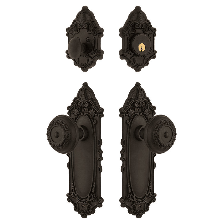 Nostalgic Warehouse Victorian Entry Set with Meadows Knob