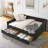 Upholstered Full Size Daybed with Drawers-767293344-767293374