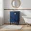 meuble-lavabo de salle de bain avec lavabo en céramique-612922391