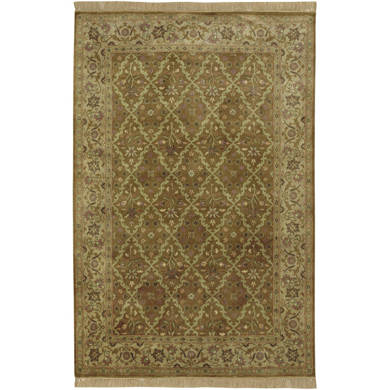 Barlett Wool Oriental Indoor Rug, Rectangle 5'6" x 8'6"